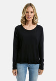 Pullover with roundneck and raglan 1/1 sleeves