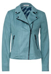 Bikerjacke in Velours