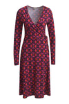 Wrap Dress, 1/1 sleeves, wide skirt