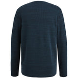 Long sleeve r-neck waffel melange with inject