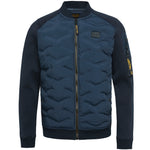 Zip Jacket Terry Mixed Padded Nylo